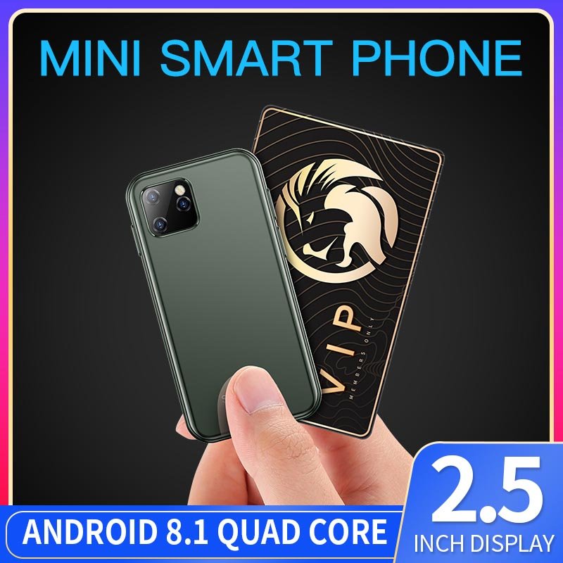 XS11 Supper Mini Smartphone WCDMA 3G Network 1+8GB Quad Core Android Mobile Cell Phone 1000mAh Google Play Wifi Cellphone